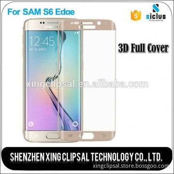 Tempered Glass 3d Film Screen Protector for galaxy s6 edge tempered glass screen protector